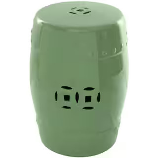 Celadon Porcelain Ottoman | The Home Depot