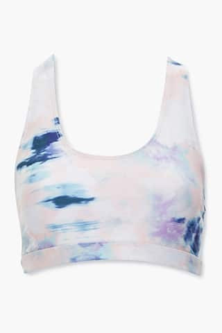 Forever 21 Low Impact - Tie-Dye Sports Bra , Blue/multi | Forever 21 (US)