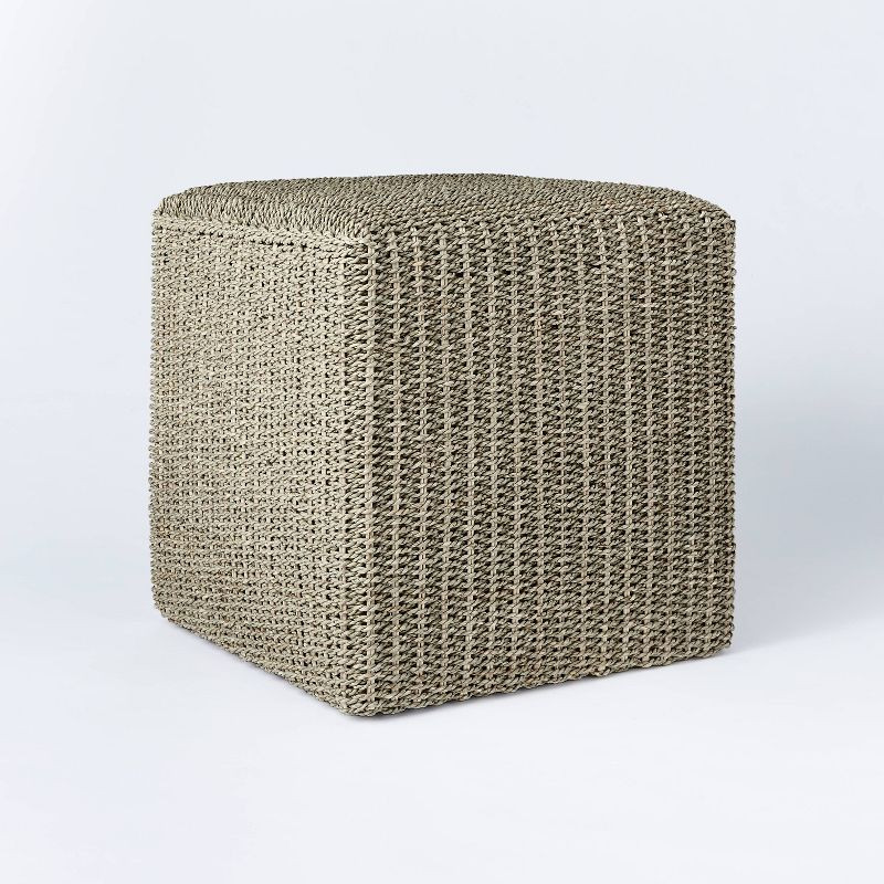 Lynwood Square Woven Cube Natural - Threshold™ designed with Studio McGee | Target