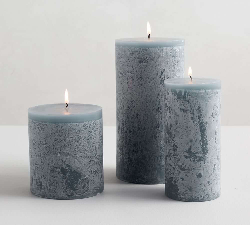 Timber Scented Pillar Candles - Blackberry Yuzu | Pottery Barn (US)