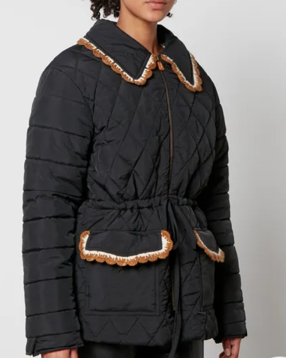 Quilted jacket, black quilted jacket, quilted jacket with ruffles, black tan and white quilted jacket, cute quilted jacket

#LTKSeasonal #LTKstyletip #LTKworkwear