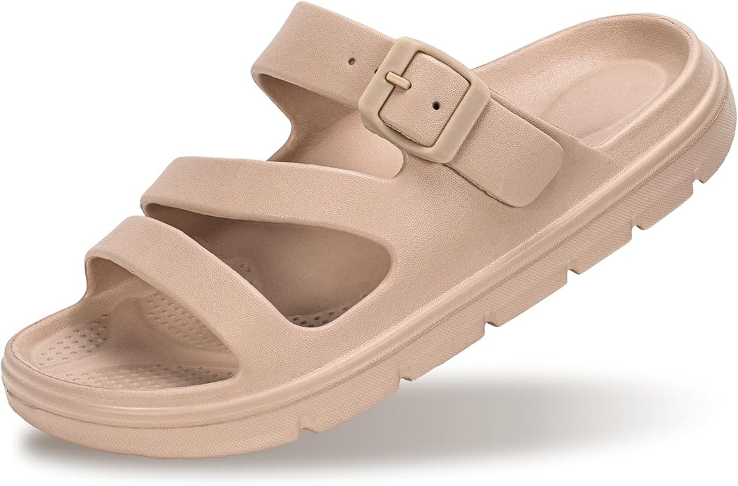PIMIO Arch Support Sandals for Women Slip On Recovery Slides for Plantar Fasciitis Relief, Non-Sl... | Amazon (US)