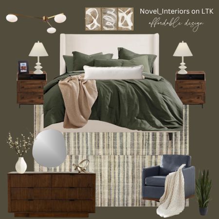 🤩🤩🤩 the most affordable modern organic bedroom! Rich color and stained wood makes for a masculine edge while soft touch’s add the perfect amount of feminine!

#LTKstyletip #LTKhome #LTKsalealert