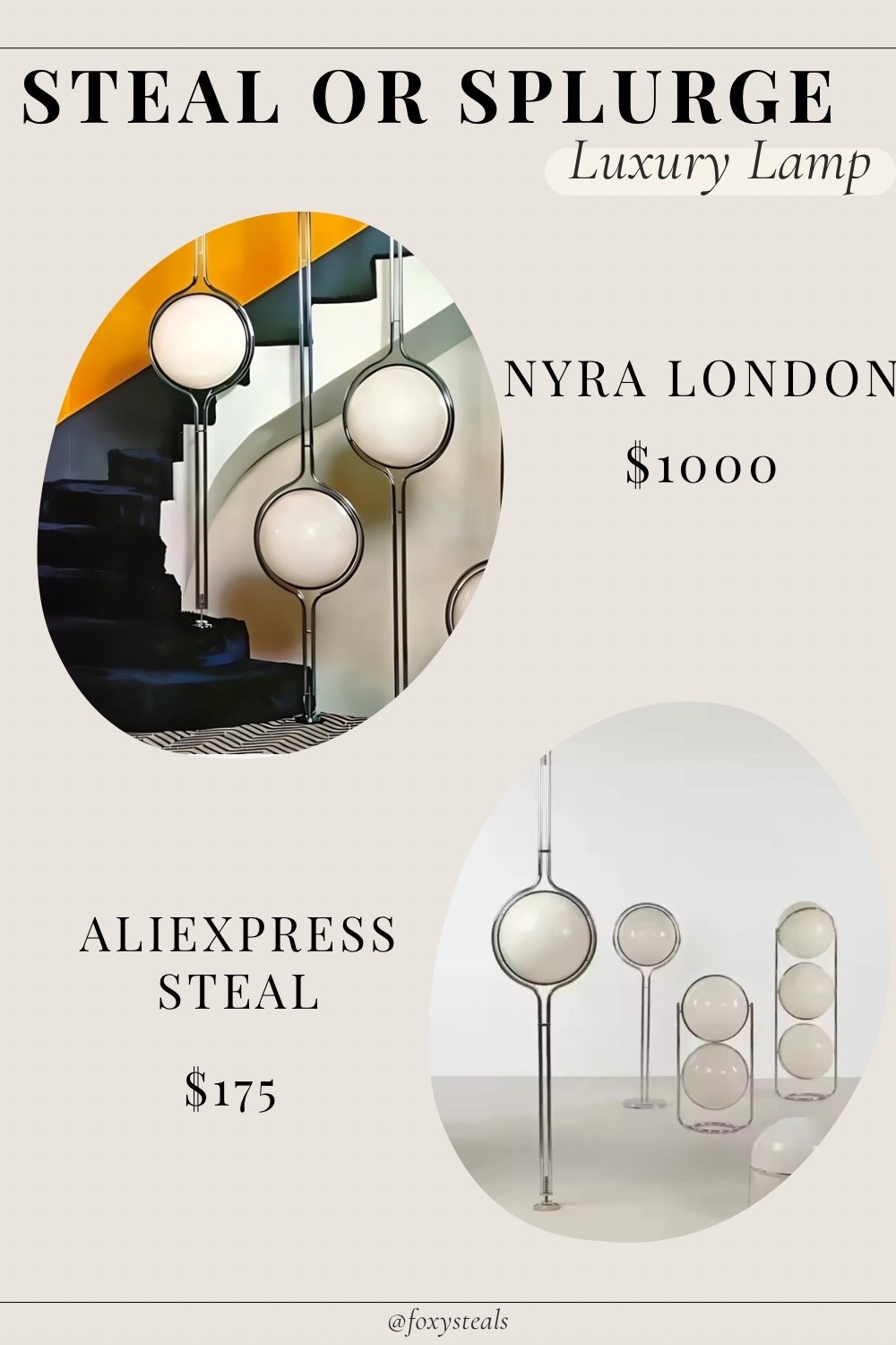 Love the look of high-end designer lamps but not the price? This dupe gives you the same sculptural, luxe style at a fraction of the cost. Perfect for modern living rooms, bedrooms, or statement corners. Tap to shop this budget-friendly designer lighting dupe 🦊✨ #DesignerLampDupe #HomeDecor #InteriorDesign #AffordableLuxury #LightingIdeas

#LTKFamily #LTKStyleTip #LTKHome
