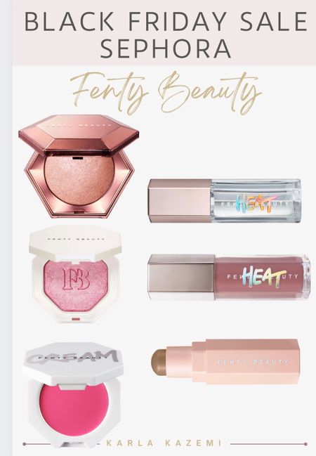 Black Friday sales at Sephora! Save 30% off Fenty Beauty, excluding skin care and fragrances.

These are great gifts/stocking stuffers! I use the Heat lipgloss in Fu$$y all the time, o need to replace it🙈

#LTKCyberWeek #LTKfindsunder50 #LTKbeauty