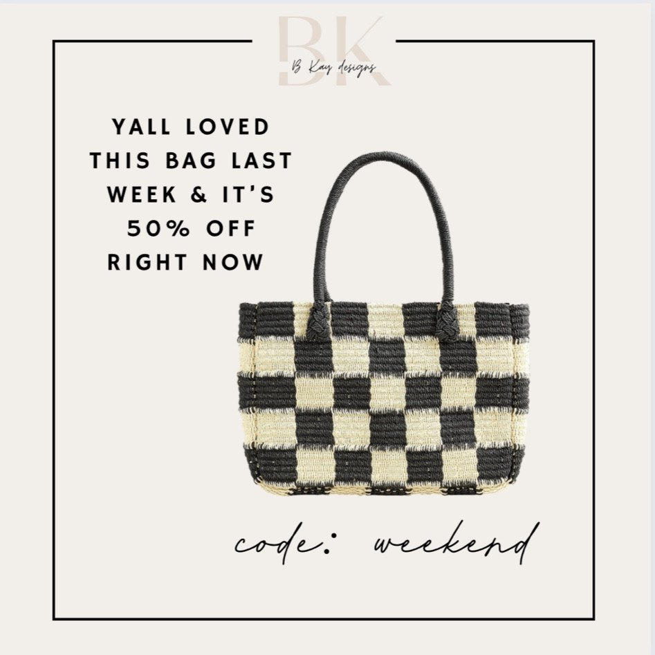 Memorial Day sale alert - y’all loved this bag & it’s 50% off right now with code weekend! 

Vacation 
Summer 
Beach bag 
Rattan pool bag 
Rattan and pearl bag 
Straw beach bag 
Rattan beach bag 
Vacation bag 
Vacation outfits
Memorial Day deals 
Pool bag sale 
Summer sale 
Checkered bag 
Black and white pool bag 
Checkered beach bag 
Black and white beach bag 


#LTKitbag #LTKsalealert #LTKFind