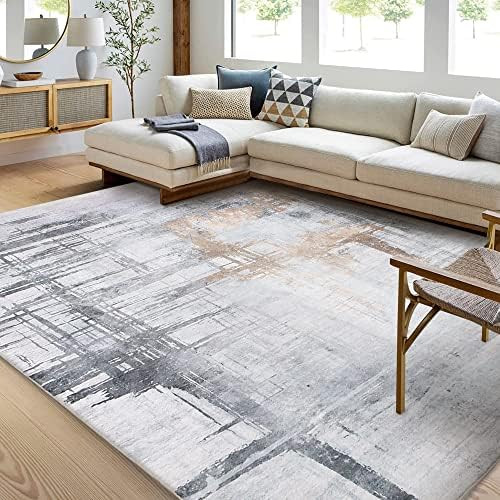 Calore Rugs Mordern Soft Abstract Distressed Area Rugs for Living Room/Bedroom/Dining Room,Medium... | Amazon (US)