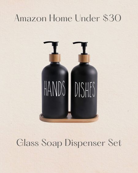 Amazon home decor under $30 - glass soap dispenser set



#LTKhome #LTKstyletip