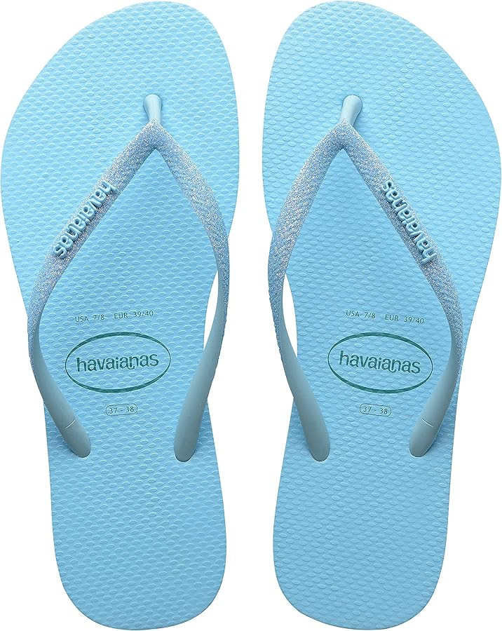 Havaianas Women's Slim Glitter Neon Flip Flops | Amazon (US)