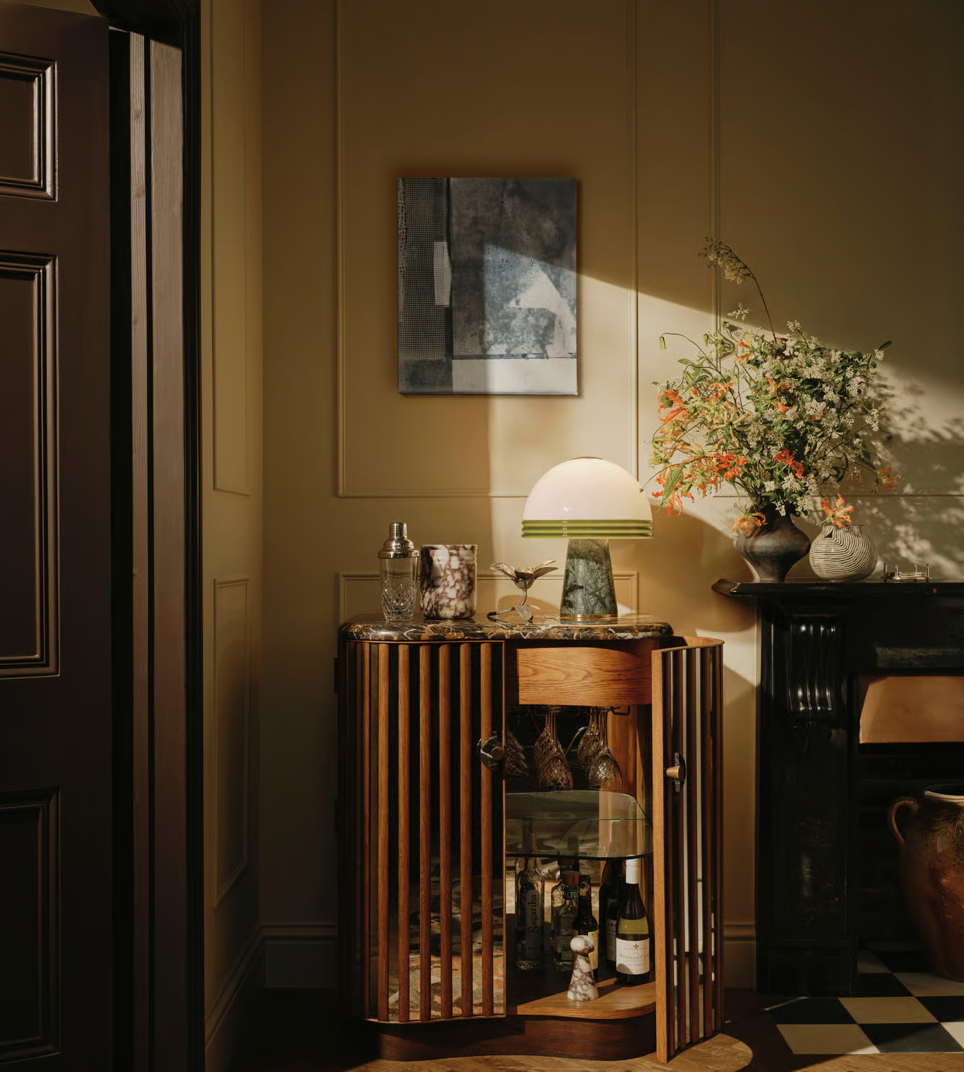 Frankie Bar Cabinet, Michelangelo Marble - Soho Home | Soho Home Ltd