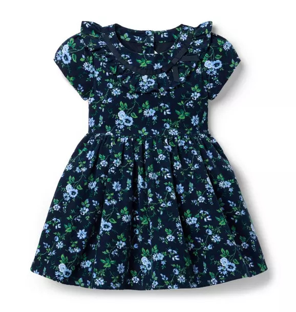 Floral Corduroy Ruffle Dress | Janie and Jack