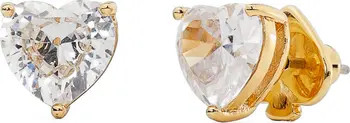 kate spade new york my love cubic zirconia heart stud earrings | Nordstrom | Nordstrom