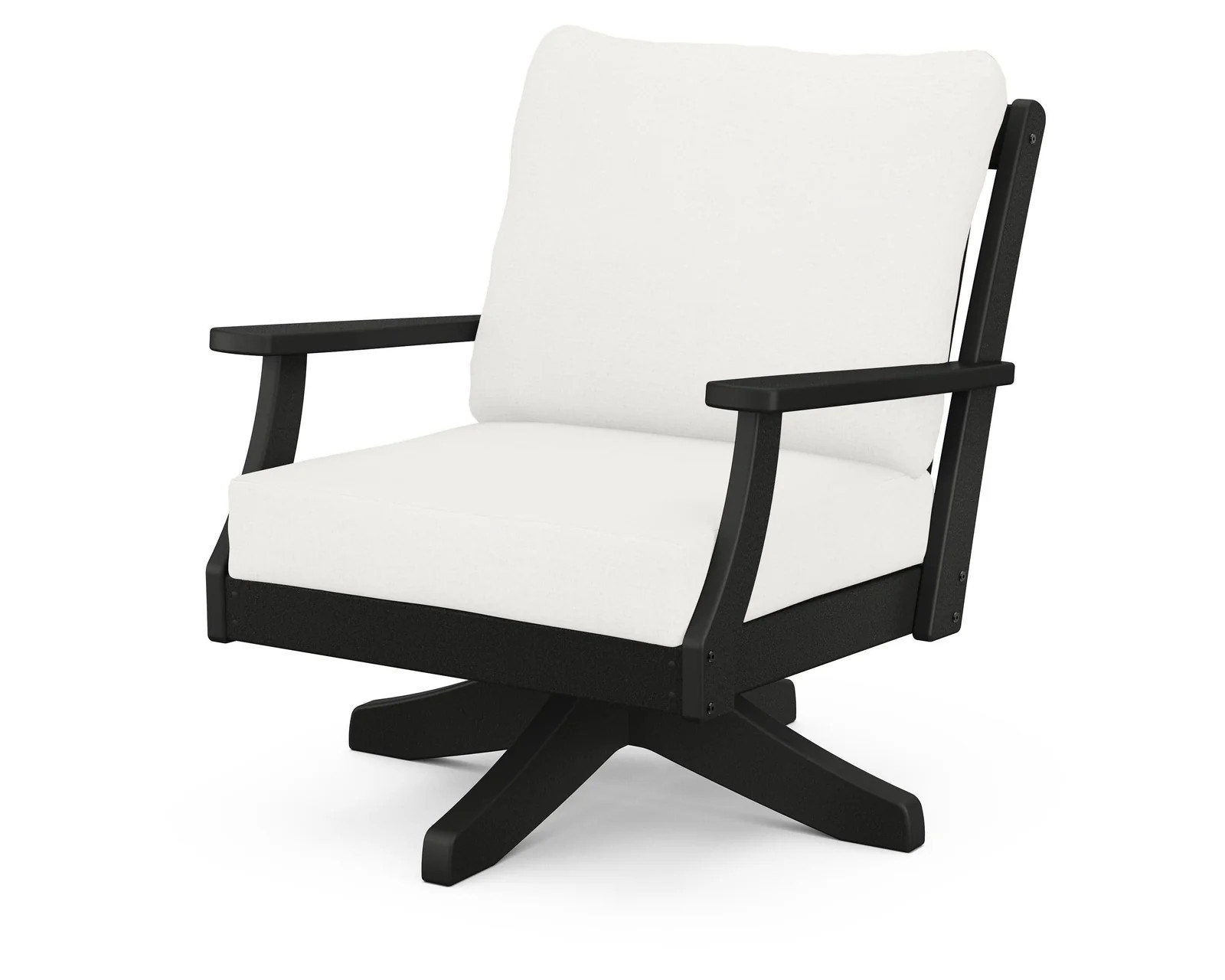 Braxton Deep Seating Swivel Chair | POLYWOOD