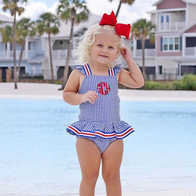 Red, White & Blue One Piece Swimsuit | Classic Whimsy