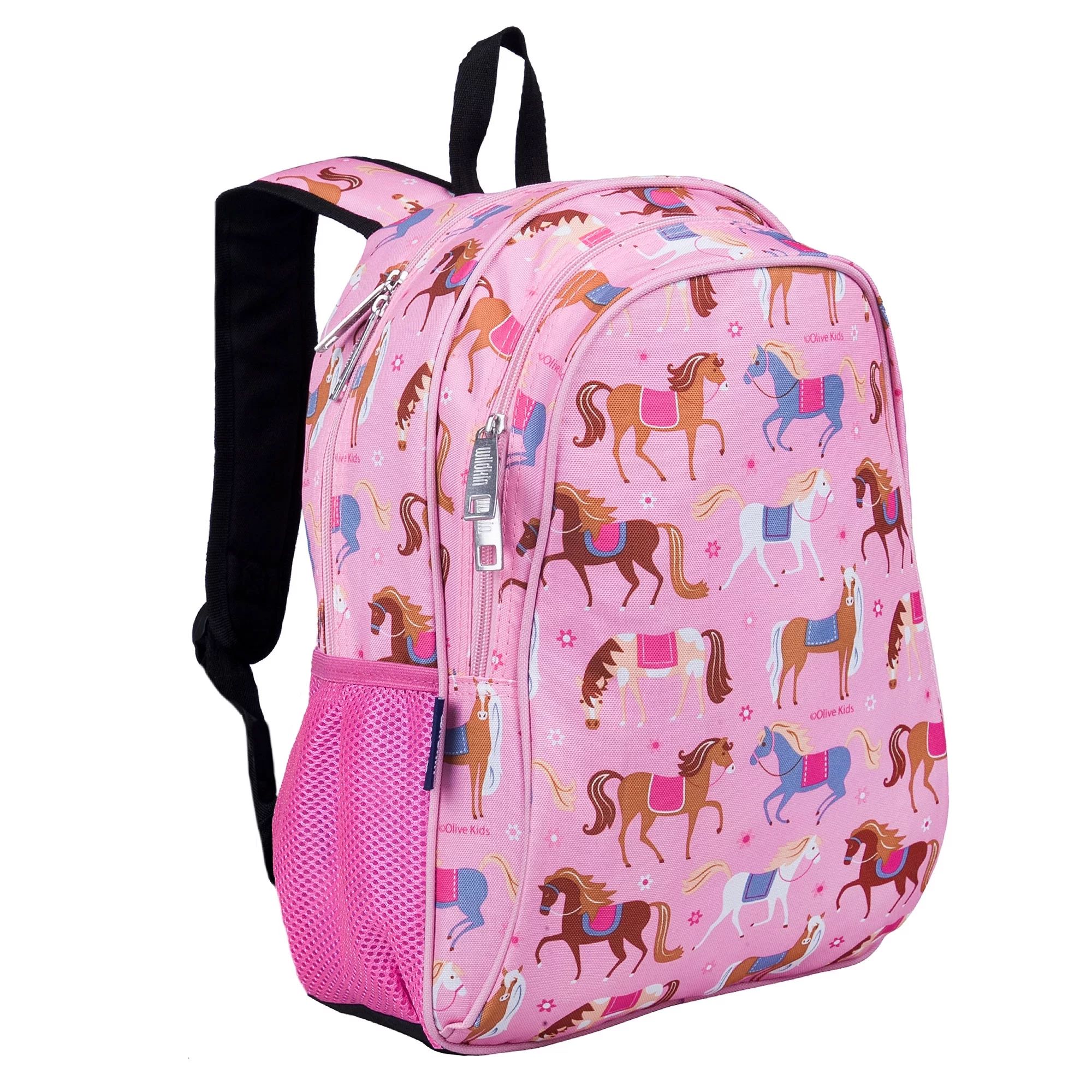 Wildkin Kids 15 Inch School and Travel Backpack for Boys and Girls (Horses Pink) | Walmart (US)