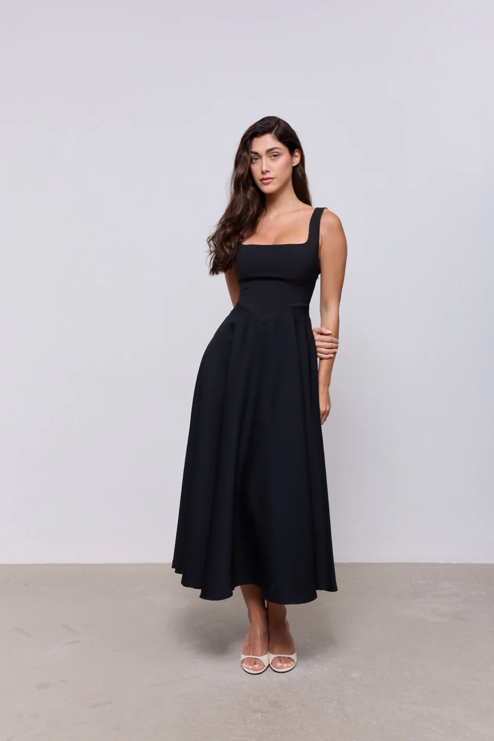 Square Neck Midi Dress | Odd Muse