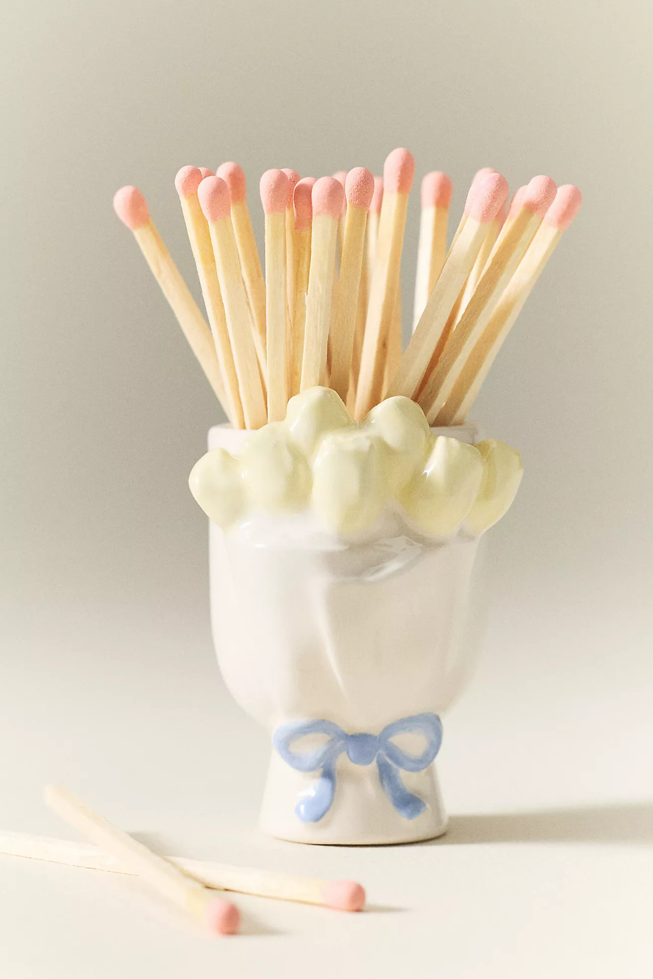 Metallic Bow Striker Match Holder | Anthropologie (US)