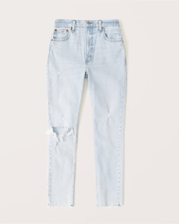 Women's Curve Love High Rise Skinny Jeans | Women's Bottoms | Abercrombie.com | Abercrombie & Fitch (US)