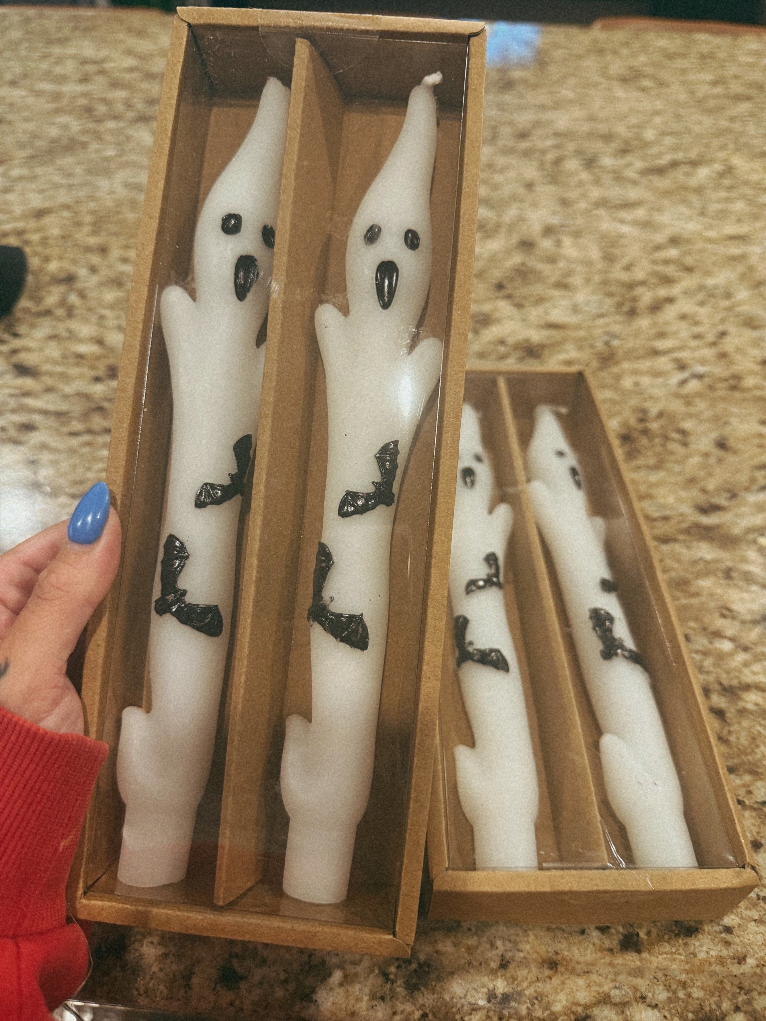 Omg the cutest ghost taper candlesticks (2 for $18!) that don’t break the bank like Pottery Barn! (And I think they are cuter!) scoop fast. 

#LTKSeasonal #LTKFindsUnder50 #LTKHome
