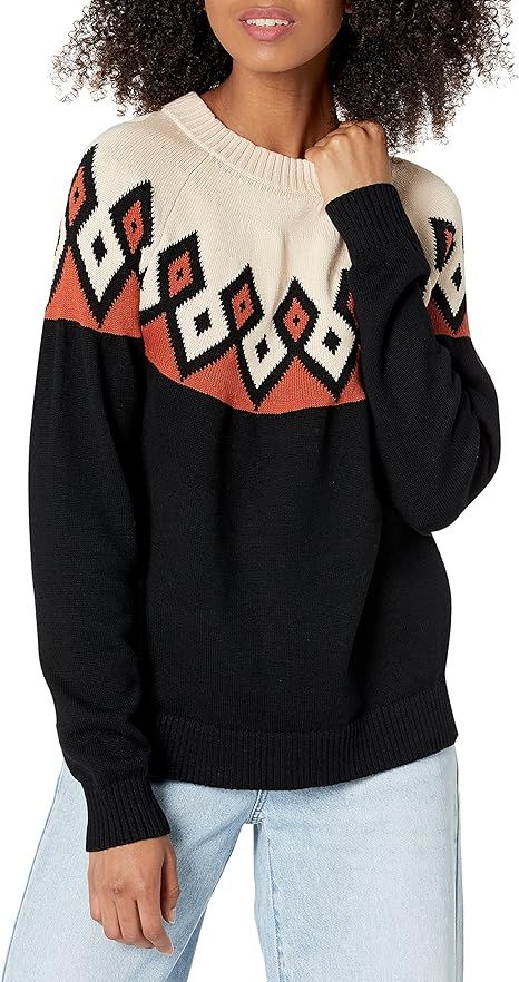 Cable Stitch Women's Fairisle Jacquard Sweater | Amazon (US)