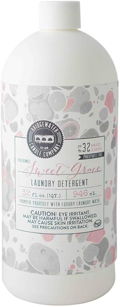 Bridgewater Candle Sweet Grace 32 oz Laundry Detergent Liquid | Highly Scented Luxury Laundry Exp... | Amazon (US)