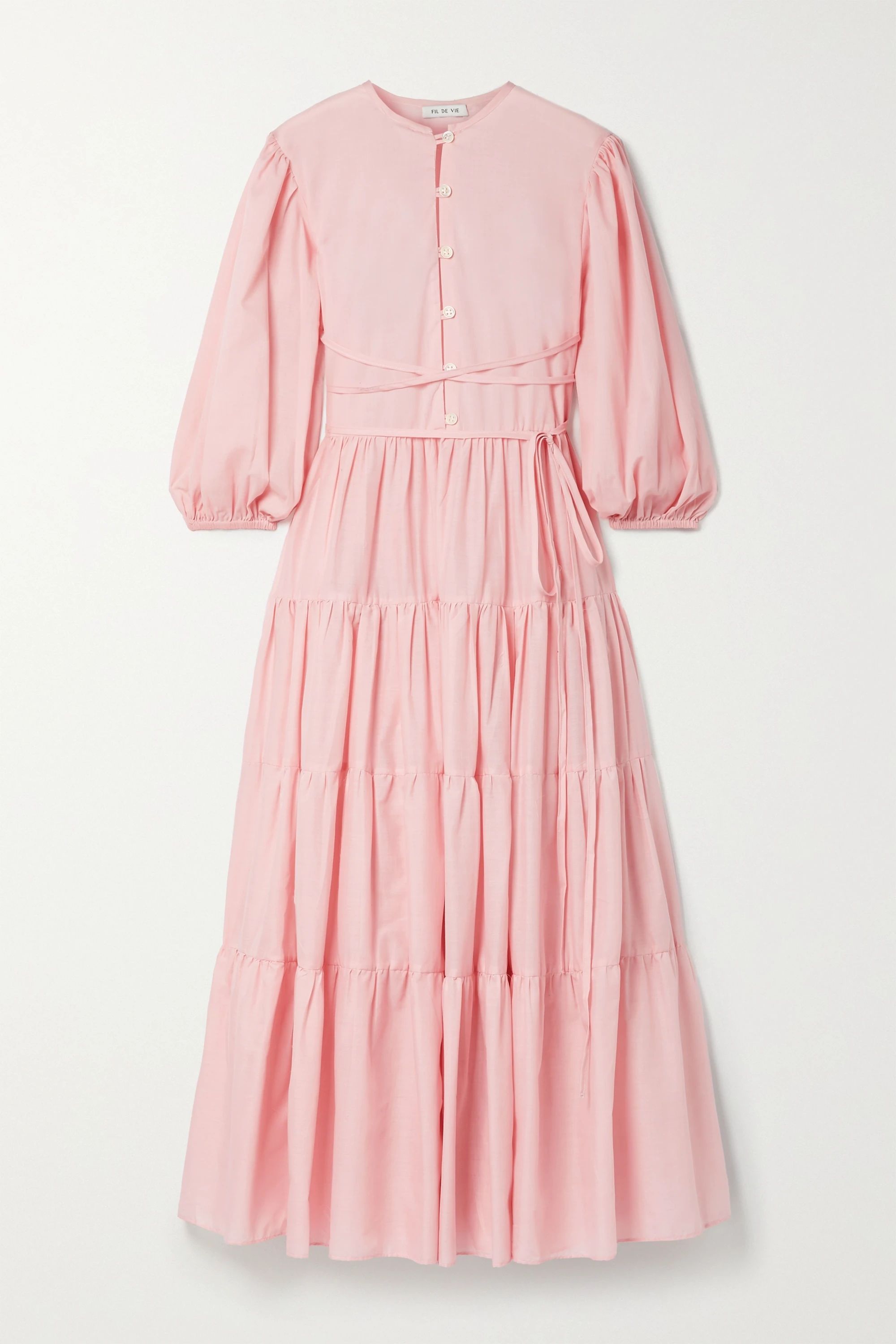 + NET SUSTAIN Bellona tiered voile dress | NET-A-PORTER (UK & EU)