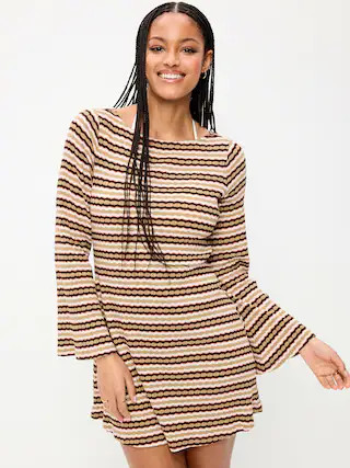 Pointelle Rib-Knit Cover-Up | Old Navy (US)