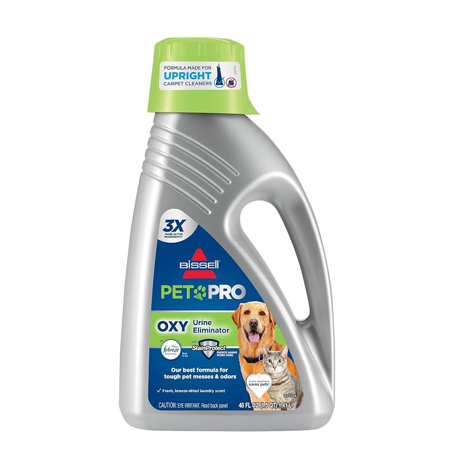 Bissell Professional Pet Carpet Cleaner Shampoo, 48 Ounce, Silver | Amazon (US)
