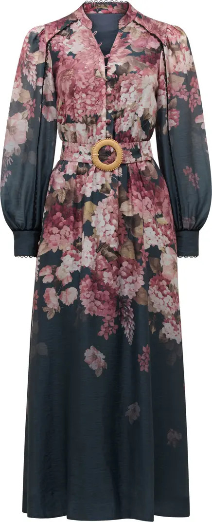 Peyton Belted Long Sleeve Button Front Maxi Dress | Nordstrom