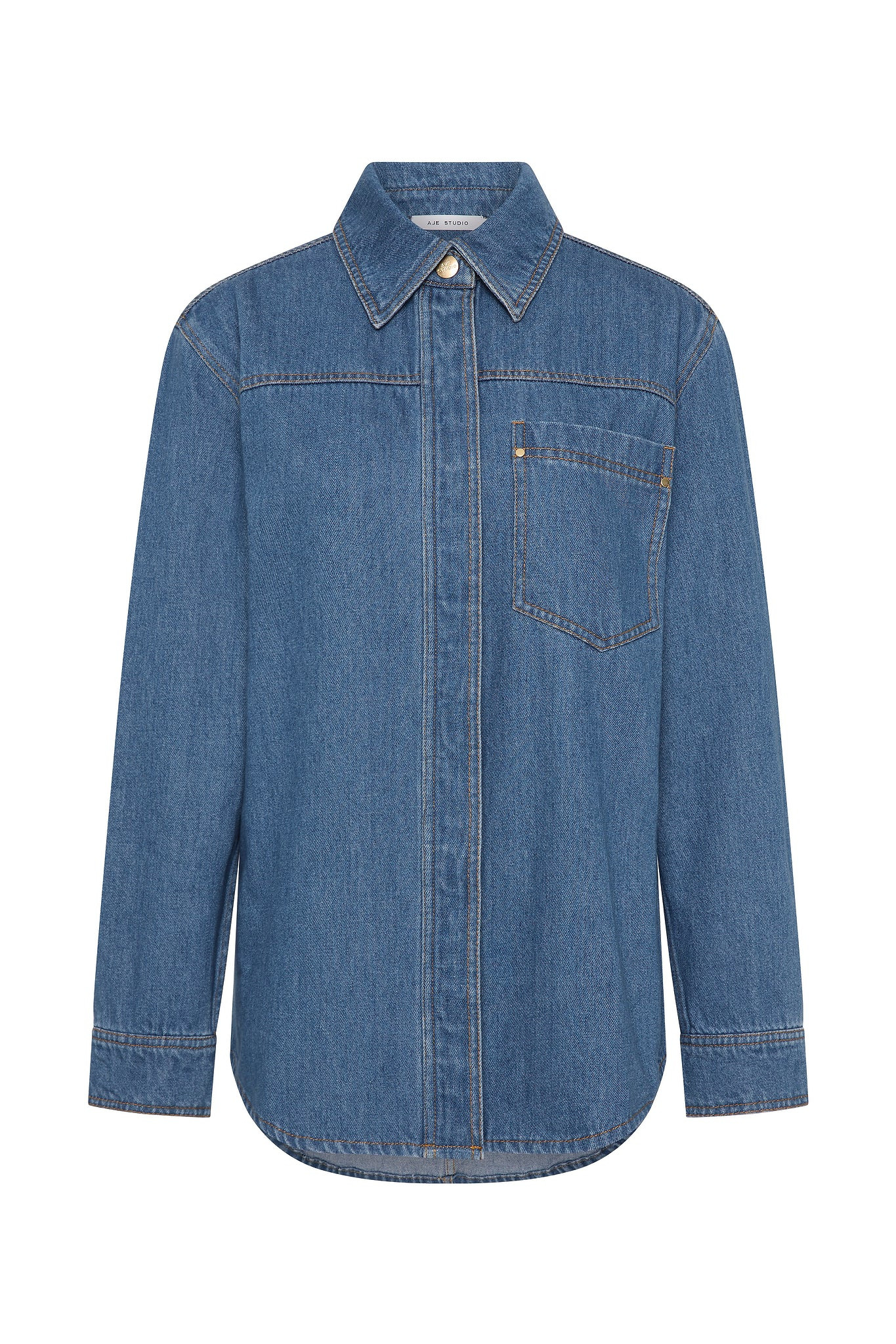 Long Sleeve Sunray Denim Shirt | aje. (Australia and New Zealand)