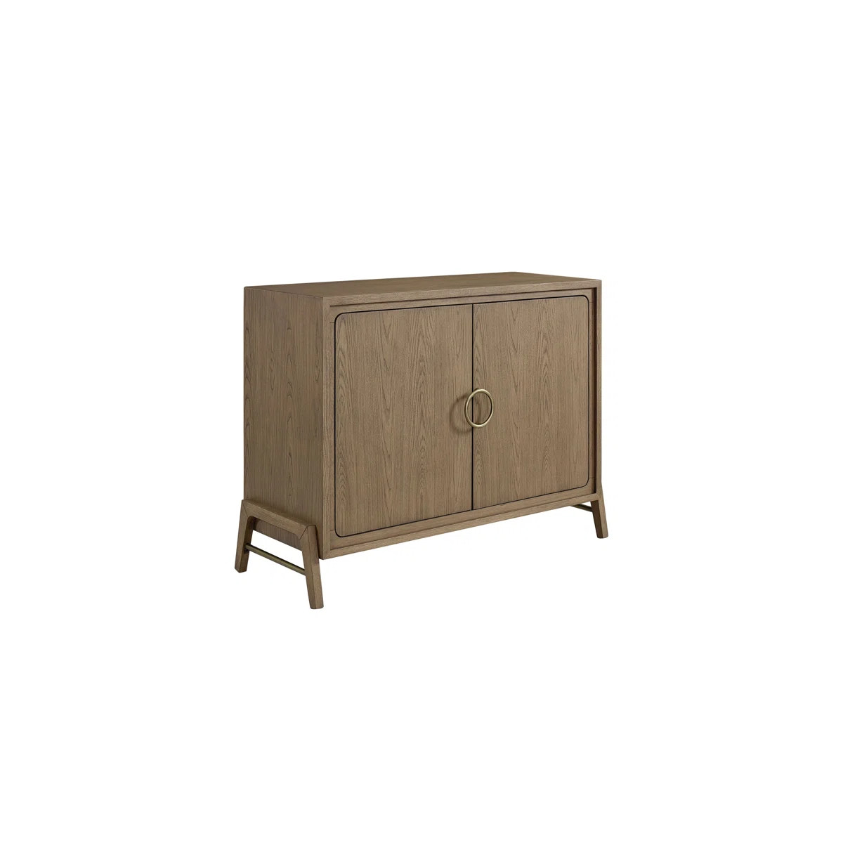 Aurora 46" Two Door Server \u2013 Latte Elm Veneer Buffet Cabinet with Adjustable Shelf & Soft Cl... | Wayfair North America