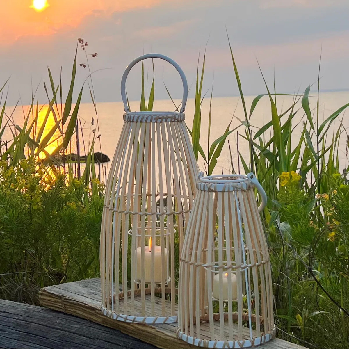 2 Piece Key West Cage Hurricane Lanterns (Set of 2) | Wayfair North America