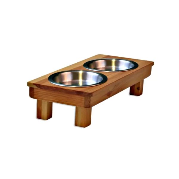 Toy Dog or Cat Double Shallow Elevated Feeder | Wayfair North America