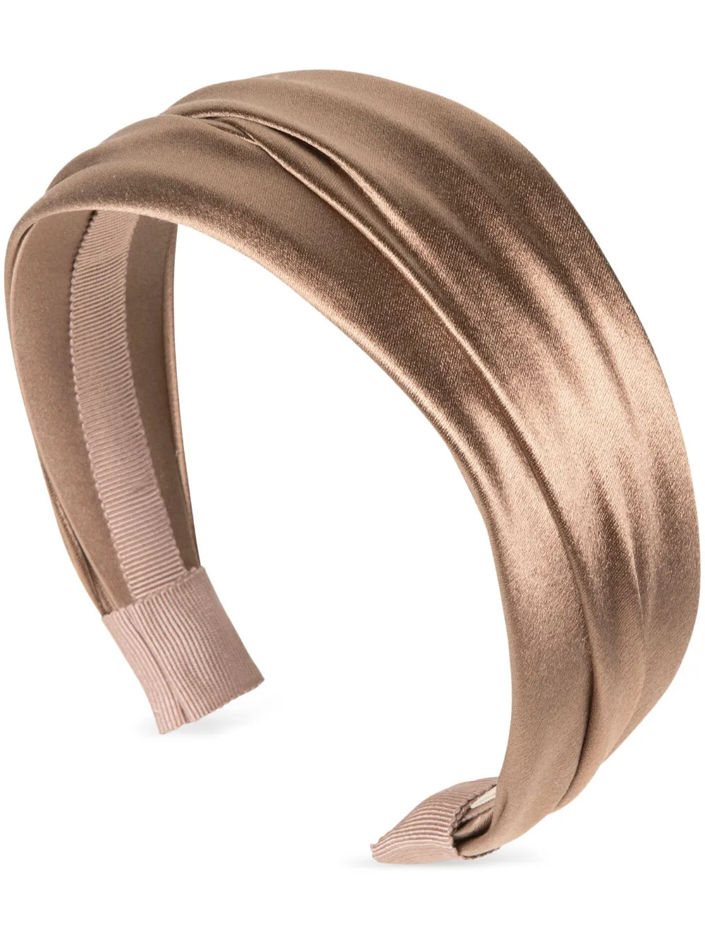 Natasha satin-finish headband | Farfetch Global