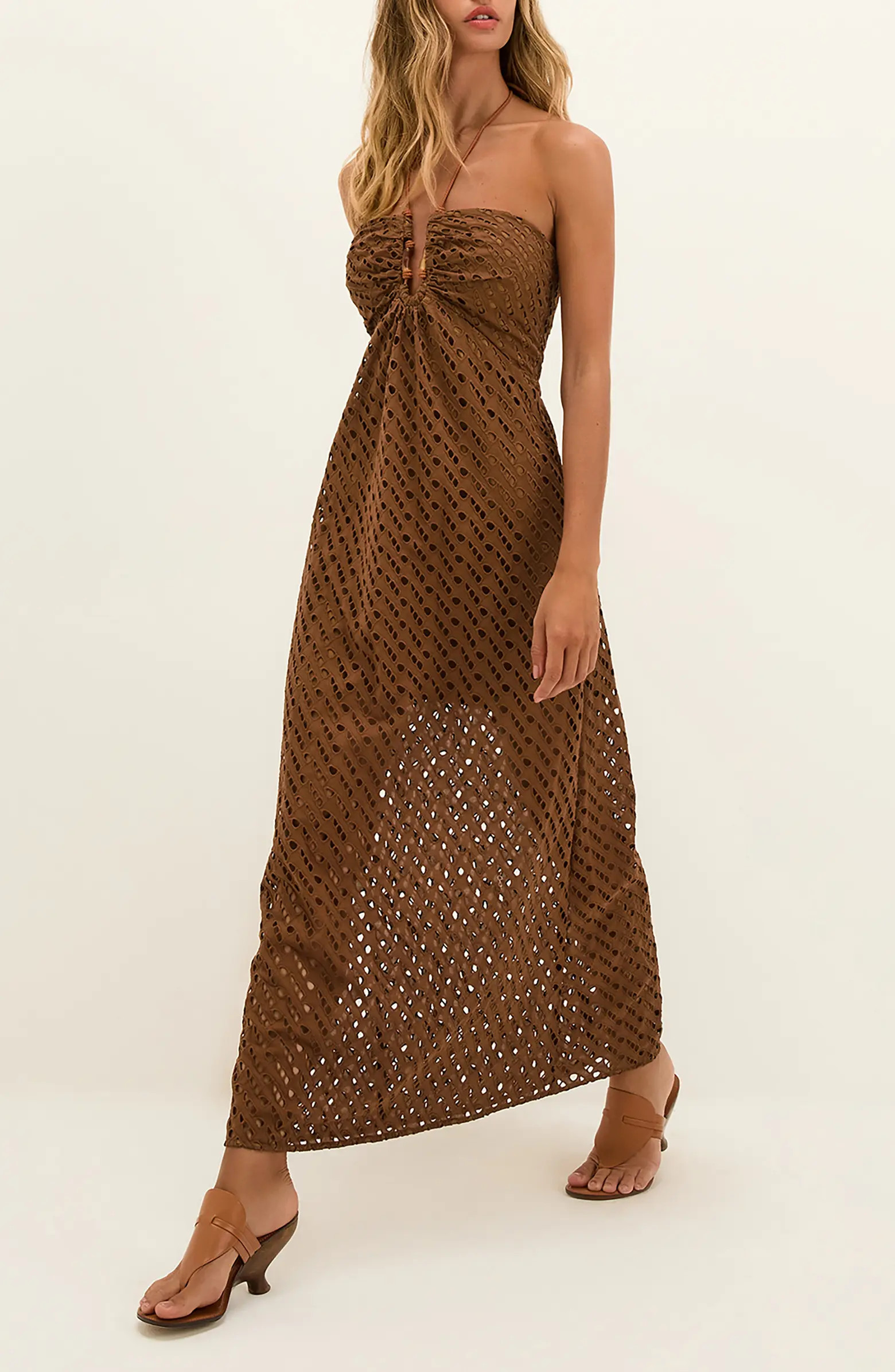 Melina Halter Cotton Cover-Up Dress | Nordstrom