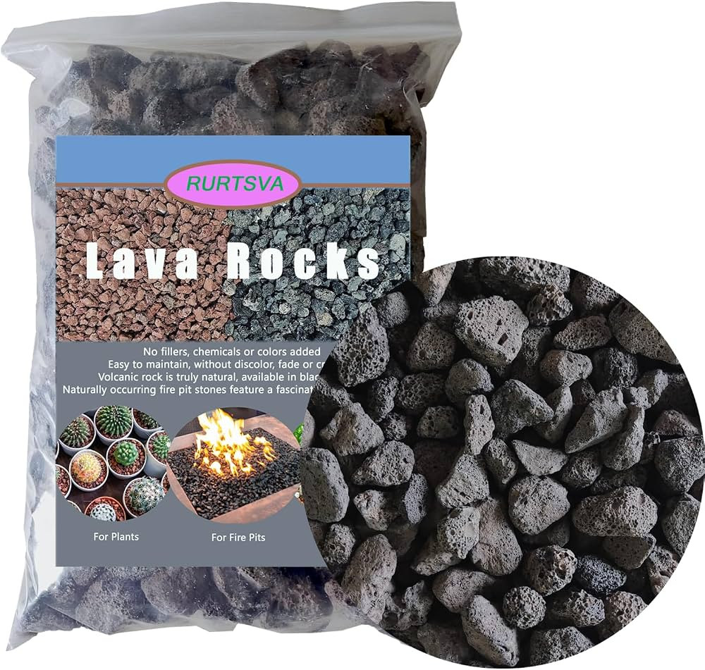 Amazon.com: Medium Lava Rock 5LBS, 1" - 2" Natural Volcanic Stones Use in Fireplace, Fire Pit or ... | Amazon (US)