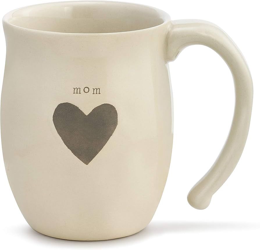 Amazon.com: DEMDACO Mom Heart Cream Inspirational 16 ounce Ceramic Stoneware Coffee Mug : Home & ... | Amazon (US)