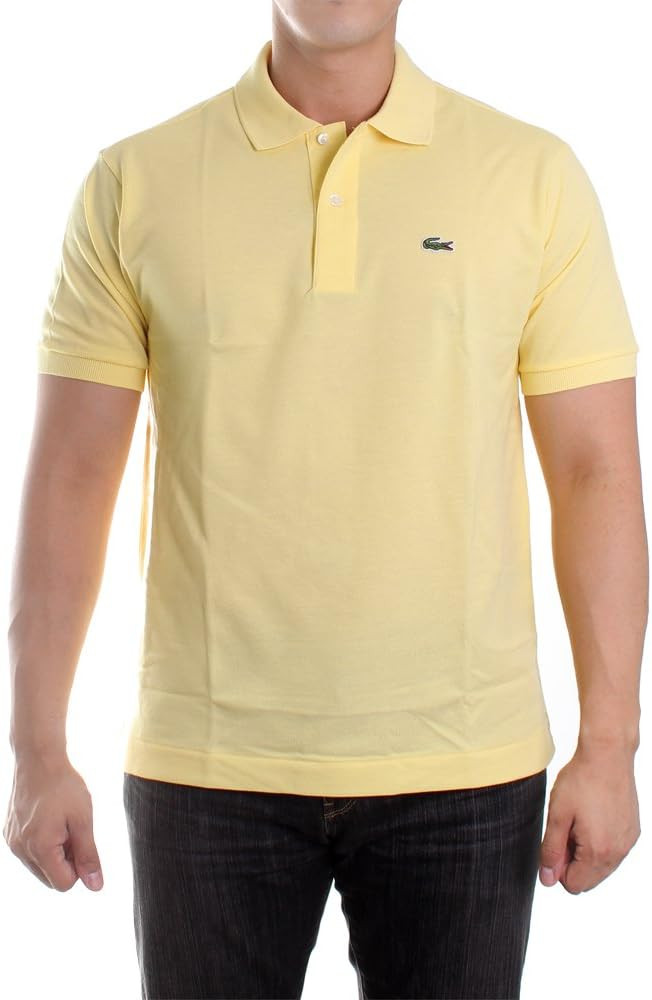 Lacoste Men's Short Sleeved Ribbed Collar Shirt | Amazon (US)
