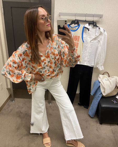 Love this top! 
Summer outfit 
Small top size 26 mother jeans 
Beek code shalicenoel10 

#LTKShoeCrush #LTKSeasonal #LTKOver40