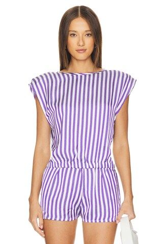 American Vintage Shaning Top in Rayures Violettes from Revolve.com | Revolve Clothing (Global)