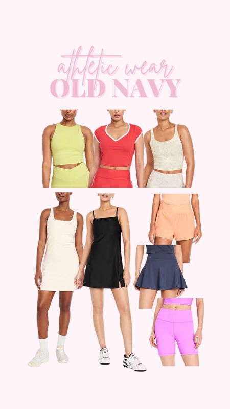 Athletic wear from old navy 🏃🏼‍♀️

Old navy athletic wear / workout outfits / mom fashion / summer workout / athletic dresses / workout tops / biker shorts / spring fashion / casual spring outfits / cute gym outfits 

#LTKfitness #LTKfindsunder50 #LTKstyletip