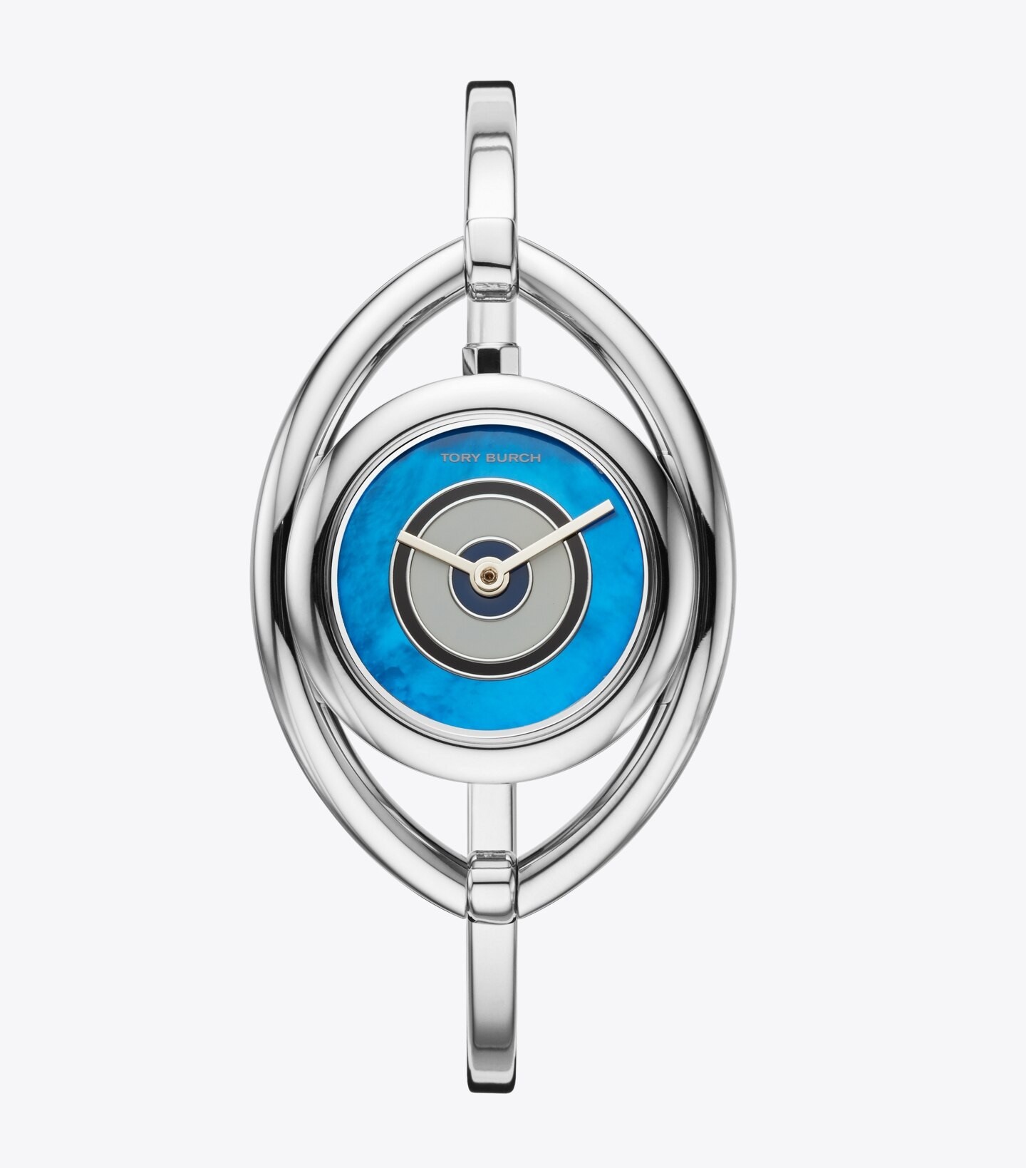 EVIL EYE BANGLE WATCH, STAINLESS STEEL/IVORY, 25 MM | Tory Burch (US)
