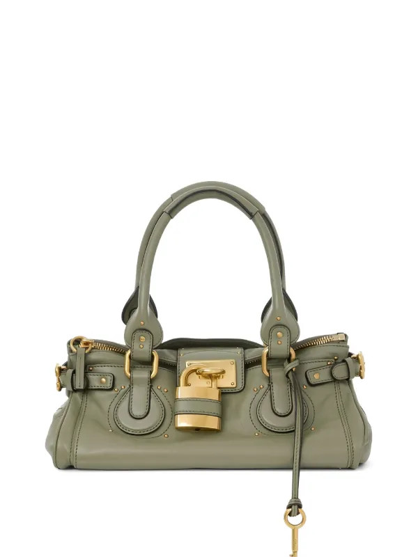 Paddington padlock leather tote bag | Farfetch Global
