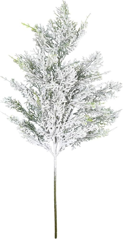Vickerman Everyday 27" Indoor Snowy Cedar Spray - Snow Covered Cedar Spray - Decoration of Durabl... | Amazon (US)