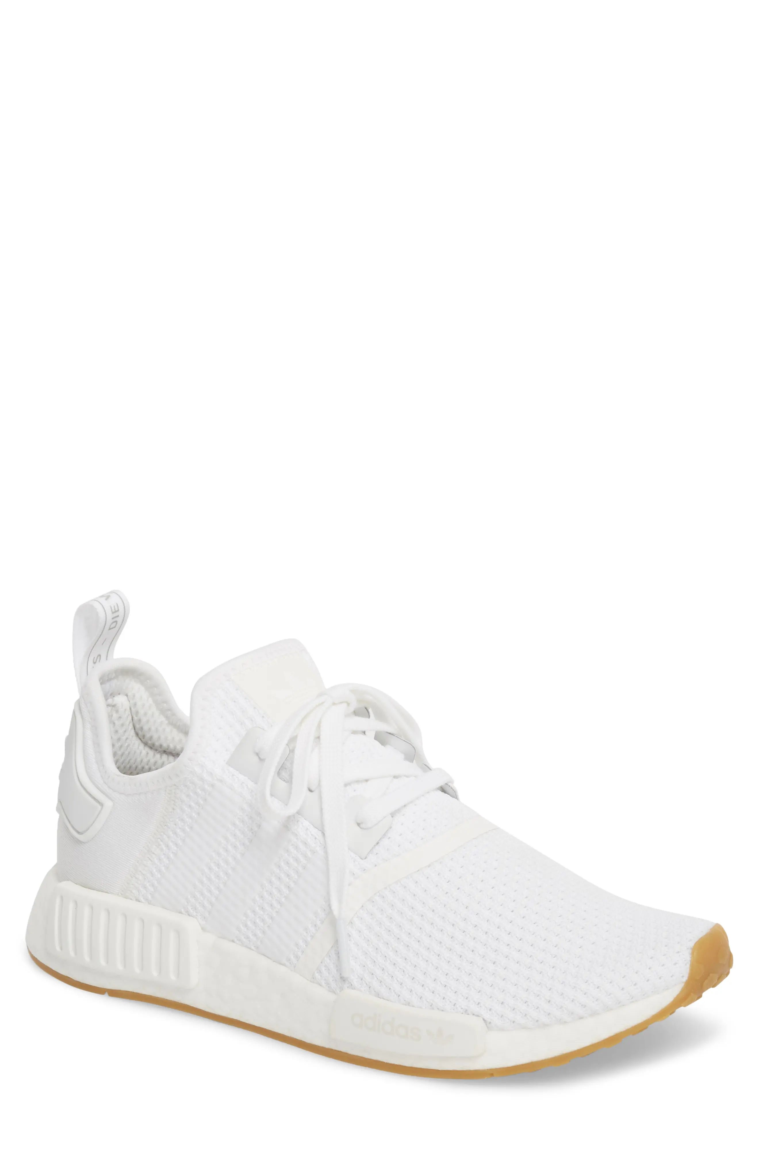 adidas Originals NMD R1 Sneaker in White/White/Gum at Nordstrom, Size 8 | Nordstrom