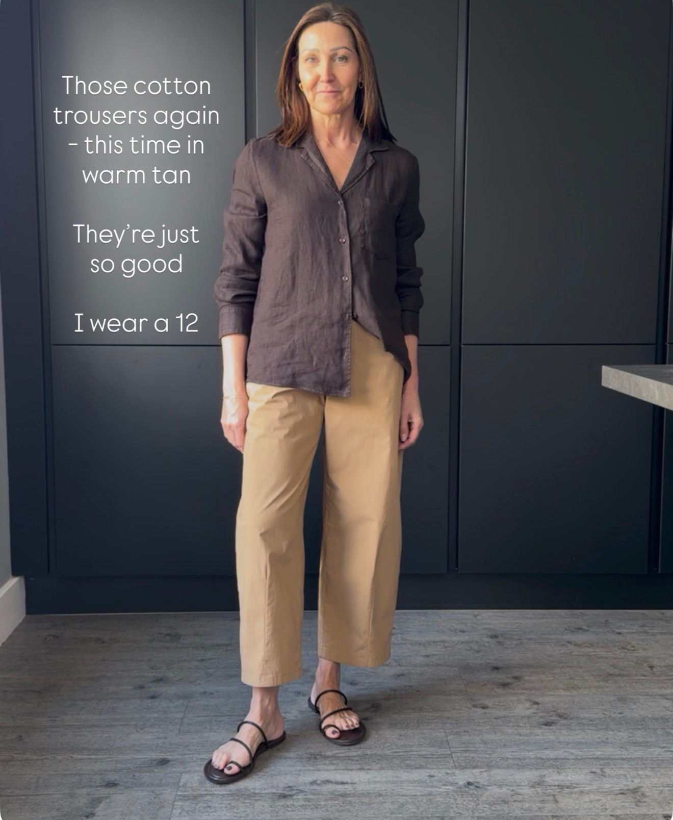 These cotton trousers are so good I got the tan version too. A warmer neutral, perfect with a denim jacket or warm brown. These are going to get worn on repeat. I wear a small shirt and M trousers. 

#LTKuk #LTKstyletip #LTKspring
