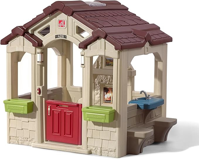 Step2 Charming Cottage Kids Playhouse, Indoor and Outdoor Playset, Interactive Sounds, Toddlers 2... | Amazon (US)