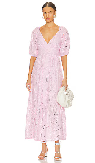 Maxi Eyelet Dress in Pink | Revolve Clothing (Global)