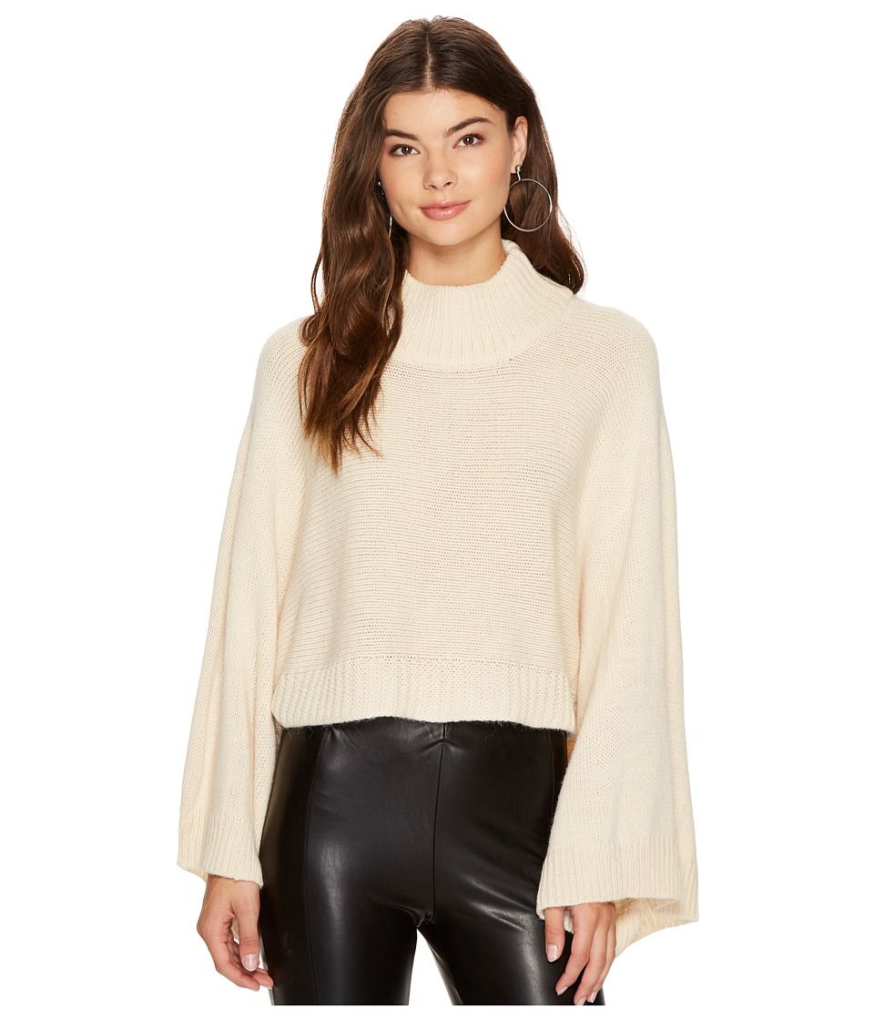 Bishop + Young - Olivia Crop Sweater (Sand) Women's Sweater | Zappos