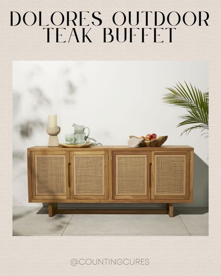 Be hostess-ready when entertaining guests in your outdoor home with this wooden-style teak buffet from Pottery Barn!
#patioessentials #homeinspo #outdoorliving #neutralstyle

#LTKhome #LTKSeasonal #LTKstyletip